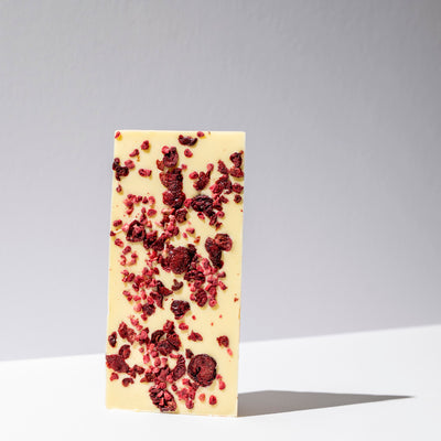 White Chocolate with Sour Cherry & Raspberry