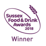 Sussex Food and Drink Awards 2018 Winner logo - purple on white background